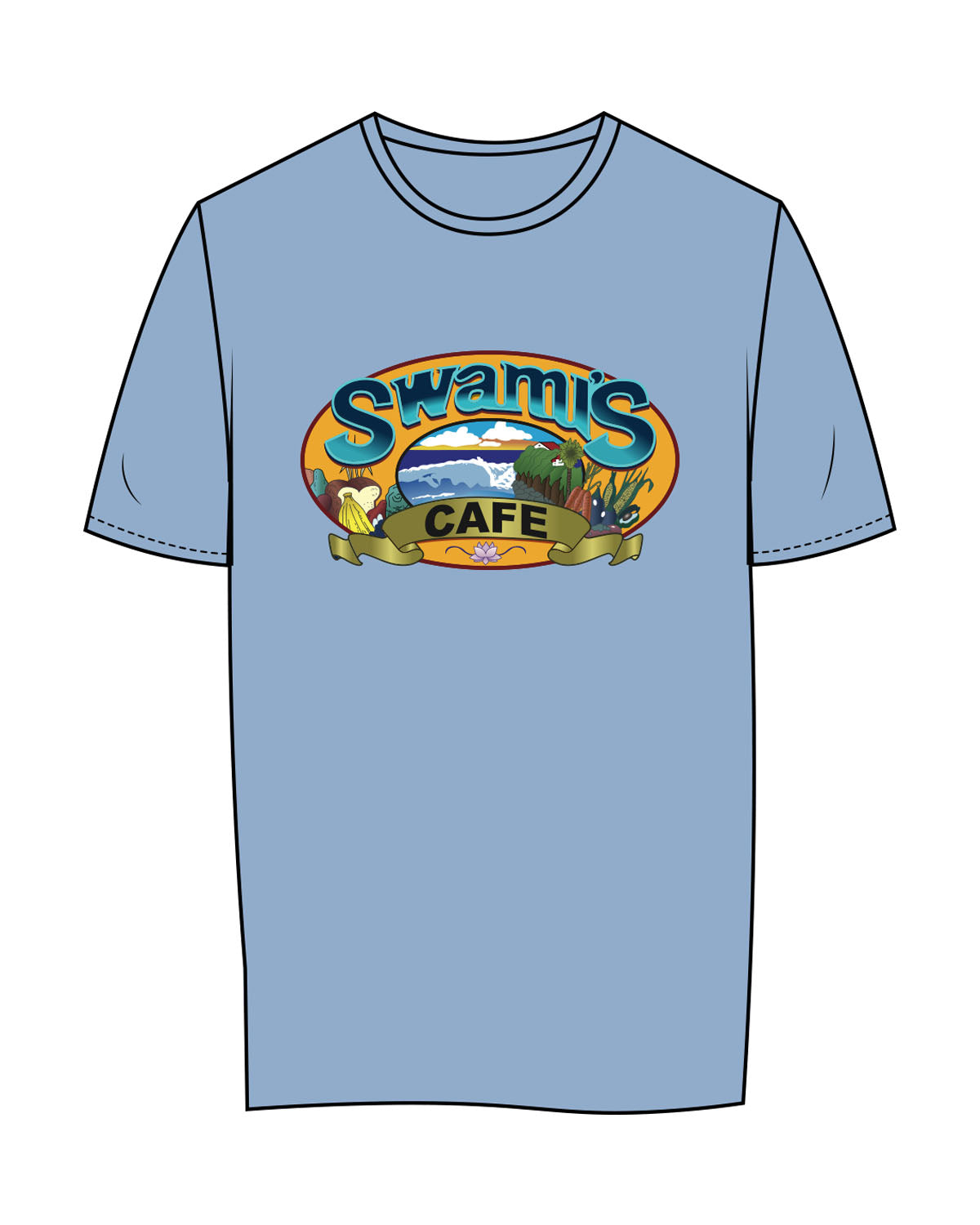 The Womens Tee - Carolina - Swamis - Center Chest Image - Printed - Full Color