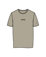 The Womens Tee - Eucalyptus - Karve - Center Chest & Center Back - Printed - Black