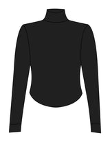 The 3/4 Crop Zip Jacket - Black - Powerhaus Lagree - Left Chest Round - Printed - White