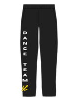 The Straight Leg Sweatpant - Black - UCSD Dance - Right Leg - Printed - Full Color