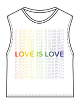 The Womens Classic Crop Tank - White - Wicked Core - Front Stacked & Back Spine - Printed - Full Color