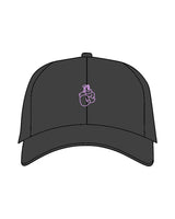The Dad Hat - Charcoal - Chemo Club - Center Crown & Back - Embroidered - Purple