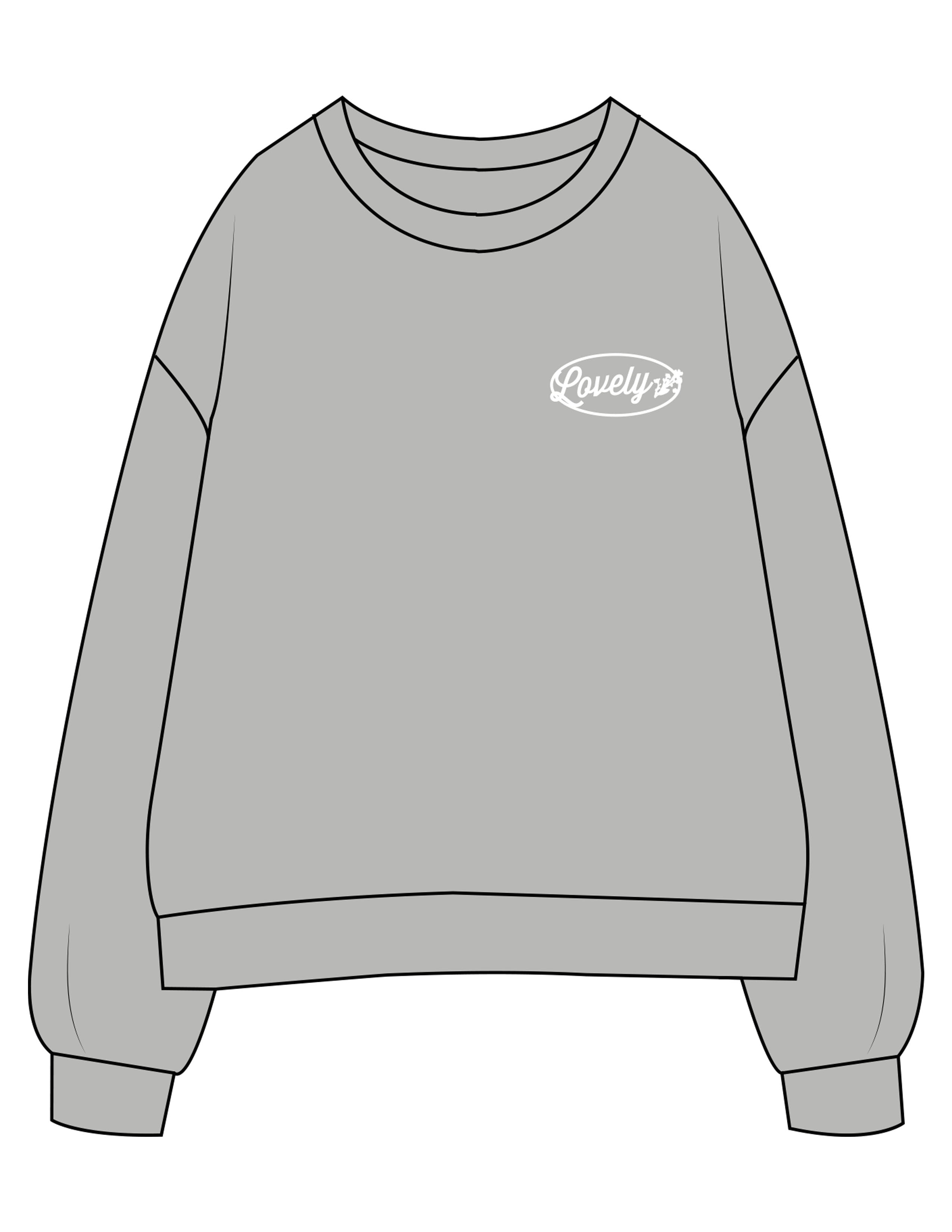 The Womens Crewneck - Heather - Daybreak Church - Left Chest & Back Stacked - Printed - White