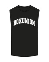 The Muscle Tank - Black - Box Union - Center Chest Arc - White