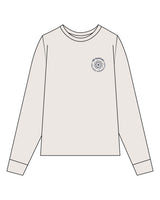 The Mens Long Sleeve - Bone - MD Hyperbaric - Left Chest Round & Back Illustration - Printed - Navy