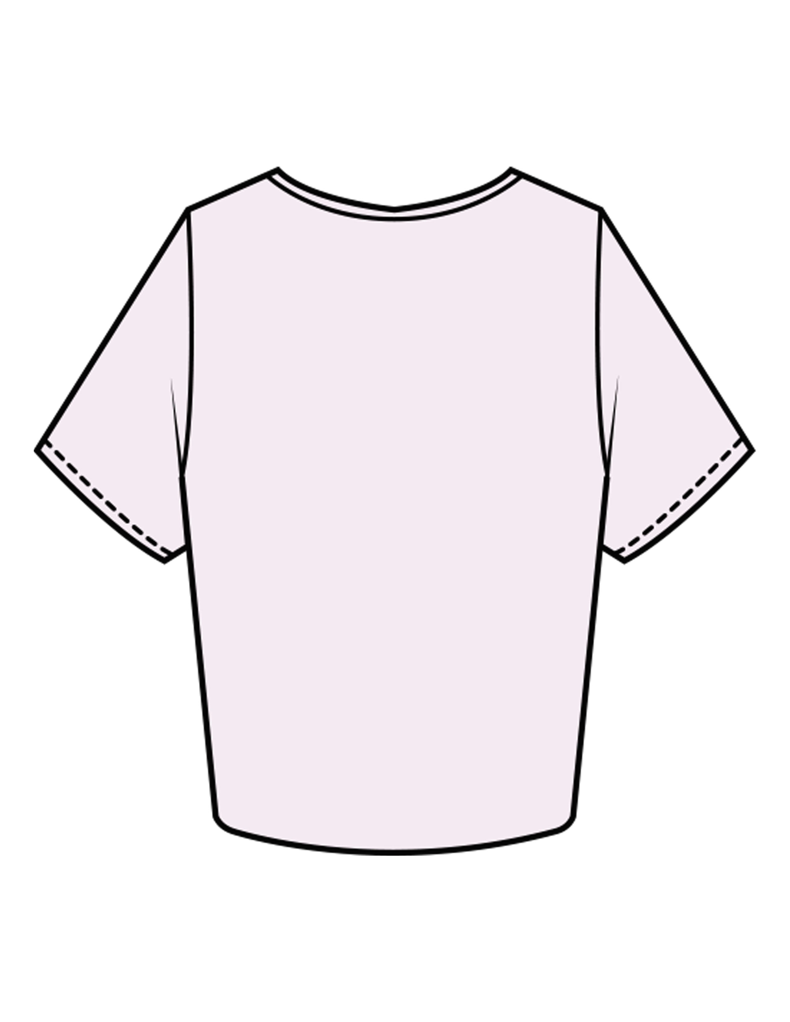 The Crop Tee - Orchid - Drench - Front Lower Left - Printed - Eggplant