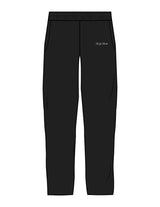 The Straight Leg Sweatpant - Black - Rumble - Left Leg - Embroidered - White
