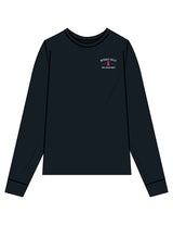 The Mens Long Sleeve - Navy - BHF BCA2026 - Left Chest & Back Stacked "FIRE DEPARTMENT" - Printed - Full Color