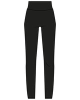 The Basic Legging - Black - Ignite Barre & Fitness - Back Waistline - White