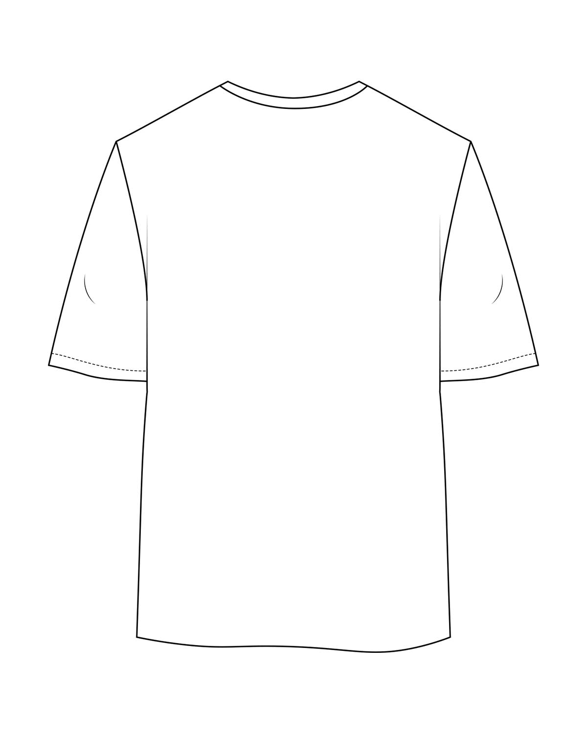 The Womens Oversized Tee - White - Left Sleeve - Printed - Orchid