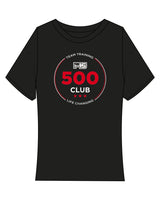The Baby Tee - Black - F45 La Costa - Front Round 500 Stacked & Back Neckline Stacked - Full Color