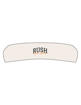 The Headband - Milk - Rush Cycle Studio - Center Crown Stacked - Printed - Full Color