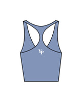The Racer Tank - Mist - YP - Center Back "YP" - Printed - White