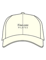 The Dad Hat - Light Yellow - Fine Core Pilates - Center Crown Stacked - Embroidered - Black