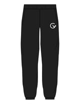 The Mens Sweatpants - Black - Movement With Chels - Left Leg - Printed - White