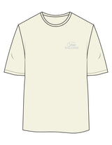The Womens Oversized Tee - Butter - Tone Wellness Studio - Left Chest & Back Round - Printed - Powder Blue