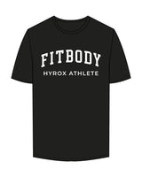 The Mens Tee - Black - Krista - Center Chest Stacked & Center Back Stacked Logo - Printed - Full Color