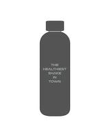 The Water Bottle - Charcoal - Lagree Mi - Front Stacked & Back Vertical - Printed - Light Gray
