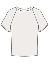 The Micro Rib Baby Tee - Natural - Marty's Matcha - Center Chest Round - Printed - Green