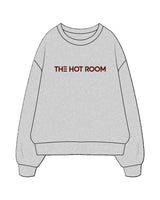 The Mens Crewneck - Heather - The Hot Room - Center Chest - Printed - Burgandy
