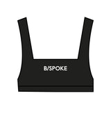 The Box Cut Bra - Black - BSPOKE - Front & Back Center - White