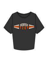 The Crop Tee - Washed Black - Fase Lagree - Center Chest "5280" & Back Bottom - Printed - Full Color