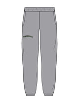 The Womens Sweatpants - Heather - Powerhaus Lagree - Right Leg - Printed - Green