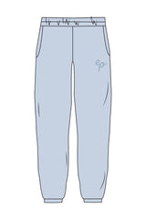 The Womens Sweatpants - Powder - Elevate Pilates - Left Chest - Printed - Tone on Tone