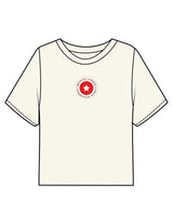 The Boxy Crop Tee - Off White - Method Lagree - Center Chest Round & Center Back - Printed - Full Color