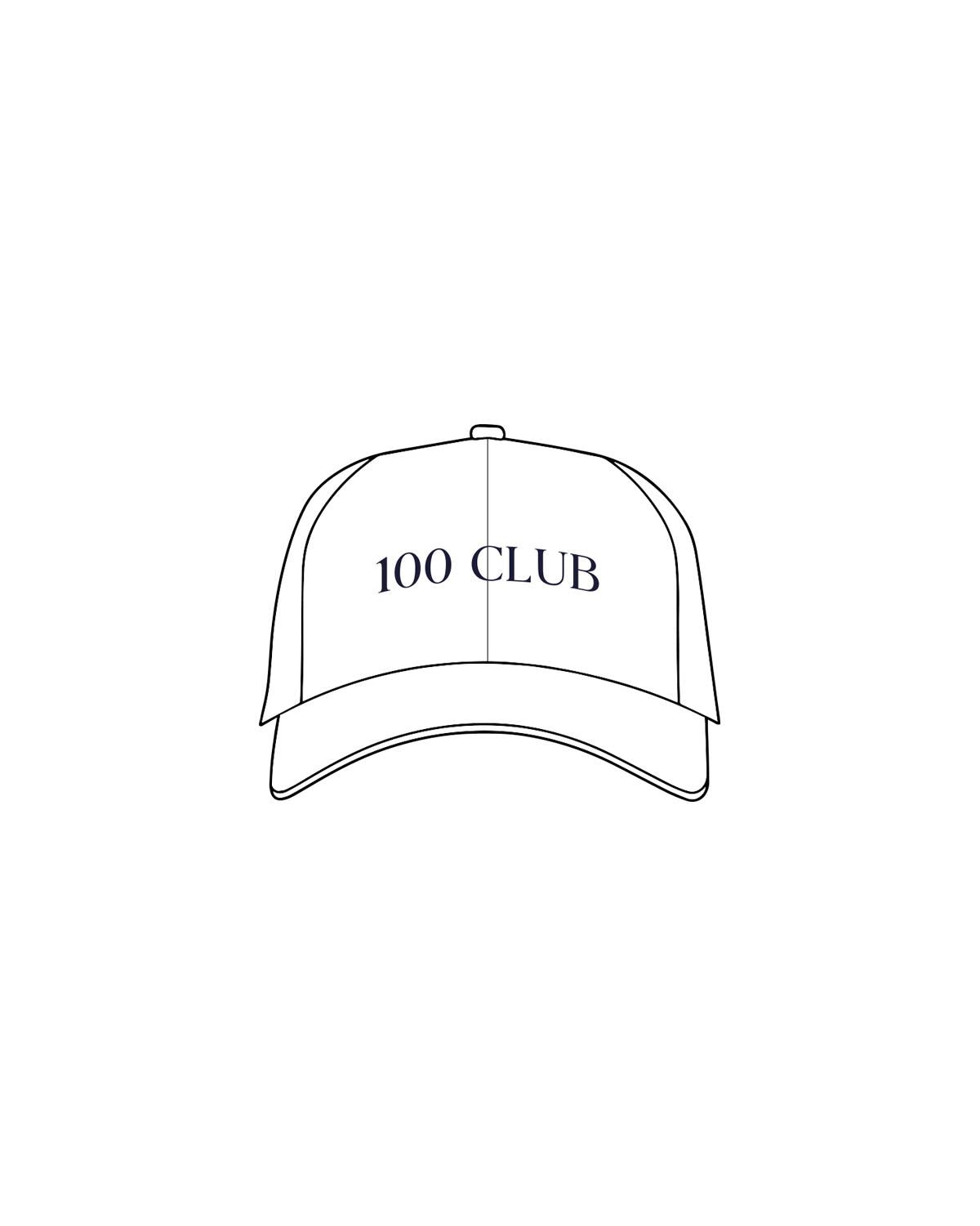 The Dad Hat - White - Mantra - Center Crown & Back Panel - Embroidered - Navy