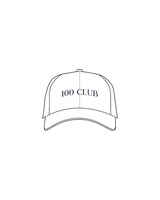 The Dad Hat - White - Mantra - Center Crown & Back Panel - Embroidered - Navy