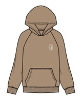 The Mens Hoodie - Sand - Bruehl - Left Chest - Icon - White