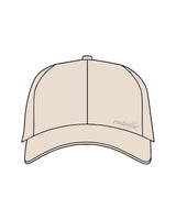 The Dad Hat - Stone - Embodie - Left Bottom Crown - "embodie" Logo - Embroidered - Tone on Tone