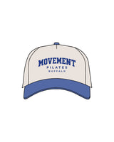 The Canvas Cap - Natural / Liberty - Movement Pilates Buffalo - Center Crown - Printed - Blue