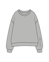 The Womens Crewneck - Heather - Squeeze Massage - Left Sleeve - Embroidered - Black