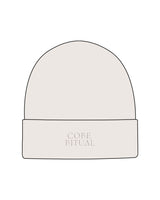 The Beanie - Bone - Core Ritual - Center Brim - Embroidered - Puff - Tone on Tone