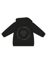 The Kids Zip Hoodie - Black - Commit Fitness - Righ & Left Sleeve - Full Back - Oat
