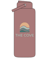 The Wide Mouth Water Bottle - Clay - The Cove - Center - Printed - Full Color