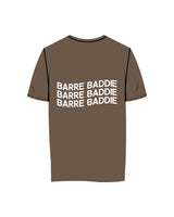 The Womens Tee - Walnut - Karve - Center Chest & Center Back - Printed - White