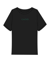 The Ribbed Baby Tee - Black - OCWC- Center Chest - Embroidered - Green