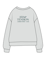 The Midweight Unisex Crewneck - Washed Sage - G+T - Left Chest Round & Back Stacked - Printed - Full Color