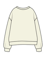 The Womens Crewneck - Butter - AA Associates - Center Chest & Right Sleeve - Embroidered - Navy