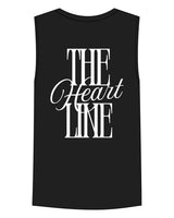 The Mens Tank - Black - HeartCore - Center Chest - Full Back - Printed - White