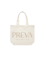 The Tote Bag - Off White - Preva - Center Stacked - Brown