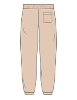 The Cargo Jogger - Nude - C2 Financial - Left Leg Stacked - Printed - Black