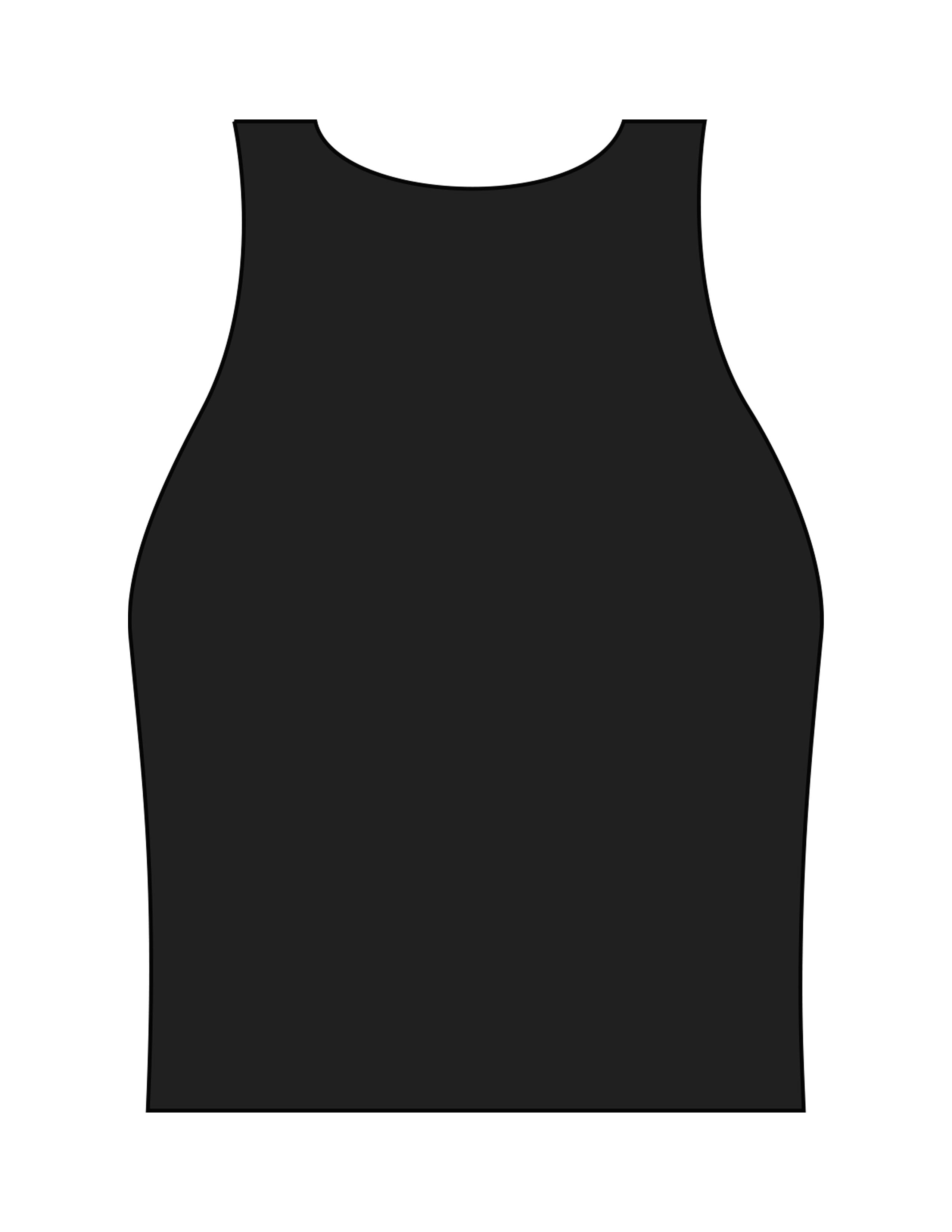 The Womens Active Crop Tank - Black - Sculpted By Lagree - Center Chest - Printed - White