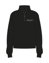 The Womens 1/4 Zip - Black - Lagree Fit Expo 2026 Instructor - Left Chest Stacked - Embroidered - White