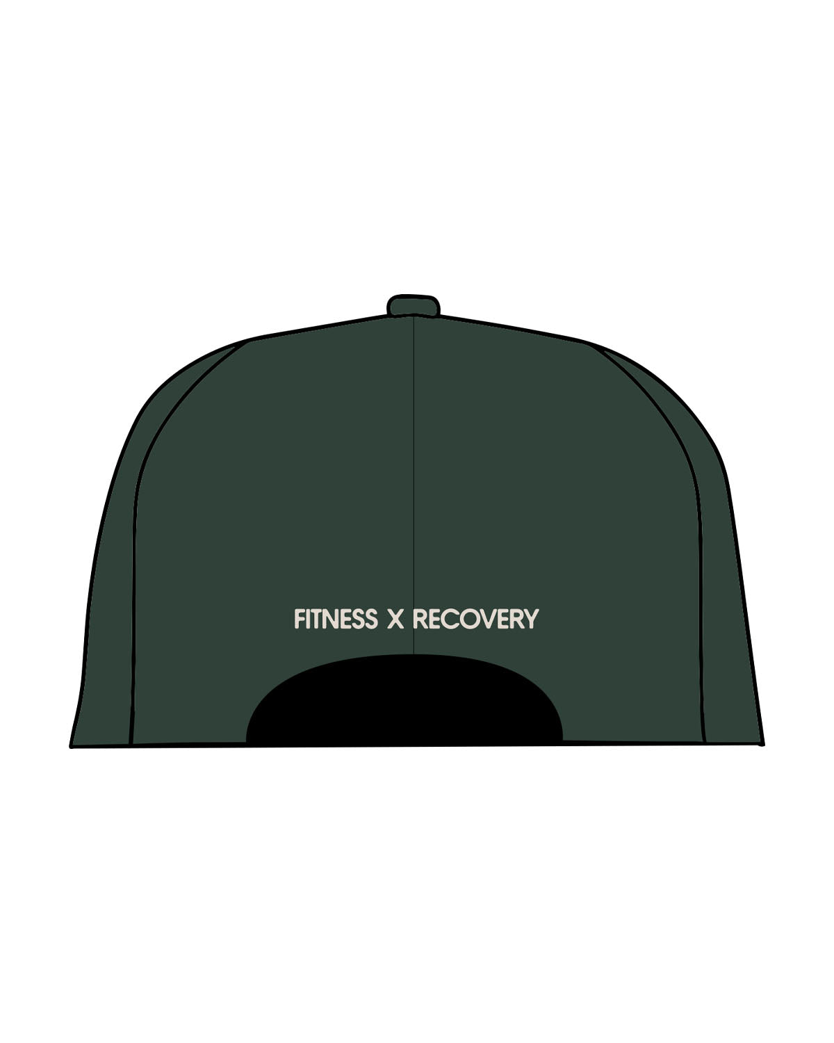 The Dad Hat - Forest - Soma Fitness x Recovery - Center Crown & Back Panel Stacked - Embroidered - Ivory