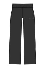 The Straight Leg Sweatpant - Black - Forma Haus - Left Leg - Embroidered - Gray
