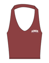 The Halter Tank - Red - Honor Pilates - Left Chest - Printed - Full Color